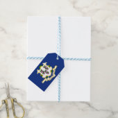 Vlag van Connecticut Cadeaulabel (Met Touw)
