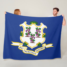 Vlag van Connecticut Fleece Deken