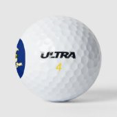 Vlag van Connecticut Golfballen (Logo)