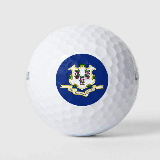 Vlag van Connecticut Golfballen (Voorkant)