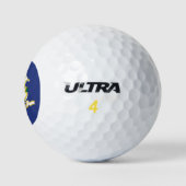 Vlag van Connecticut Golfballen (Logo)