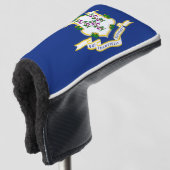 Vlag van Connecticut Golfheadcover (3/4 voorkant)