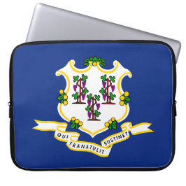 Vlag van Connecticut Laptop Sleeve