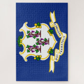 Vlag van Connecticut Legpuzzel (Verticaal)