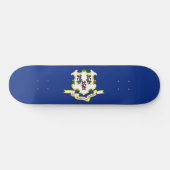 Vlag van Connecticut Persoonlijk Skateboard (Horizontaal)
