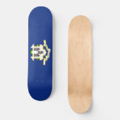 Vlag van Connecticut Persoonlijk Skateboard (Voorkant)