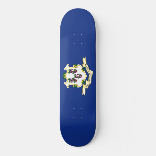 Vlag van Connecticut Persoonlijk Skateboard (Voorkant)