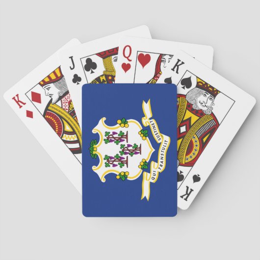 Vlag van Connecticut Pokerkaarten (Achterkant)
