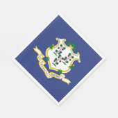 Vlag van Connecticut Servet (Hoek)