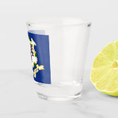 Vlag van Connecticut Shot Glas (Rechts)