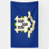 Vlag van Connecticut Spandoek (Verticaal)