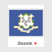 Vlag van Connecticut Sticker (Vel)