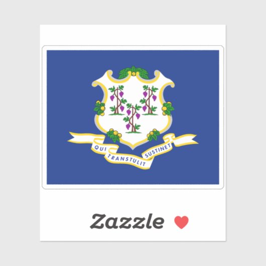 Vlag van Connecticut Sticker (Vel)