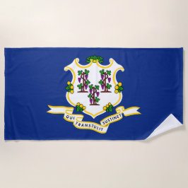 Vlag van Connecticut Strandlaken