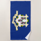 Vlag van Connecticut Strandlaken (Voorkant)