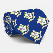 Vlag van Connecticut Stropdas (Opgerold)