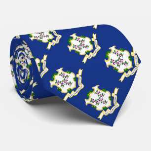 Vlag van Connecticut Stropdas