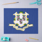 Vlag van Connecticut Tissuepapier (Craft)