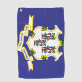 Vlag van Connecticut, VS Golfhanddoek (Voorkant)