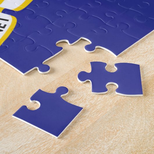 Vlag van Connecticut, VS Legpuzzel (Zijkant)