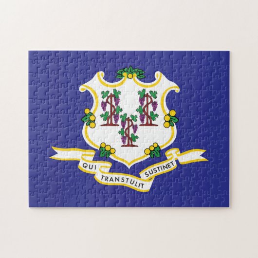 Vlag van Connecticut, VS Legpuzzel (Horizontaal)