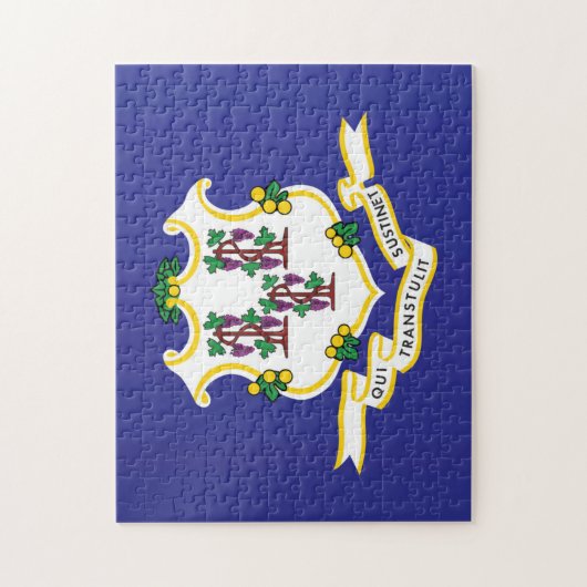 Vlag van Connecticut, VS Legpuzzel (Verticaal)