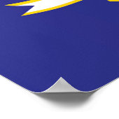 Vlag van Connecticut, VS Poster (Hoek)