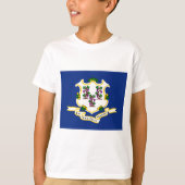 Vlag van Connecticut (VS-staat) T-shirt (Voorkant)
