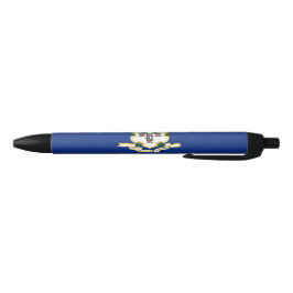 Vlag van Connecticut Zwarte Inkt Pen