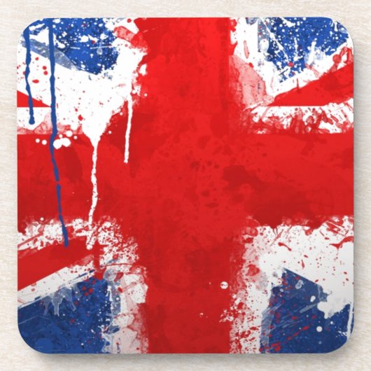 vlag van Cool England Drankjes Onderzetter (Voorkant)