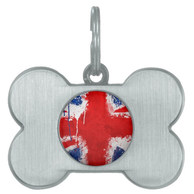 vlag van Cool England Huisdieren Naamplaatje (voorkant)