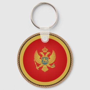 Vlag van Cool Montenegro Sleutelhanger