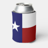 Vlag van Cool Patriotic Texas Blikjeskoeler (Blikje Achterkant)