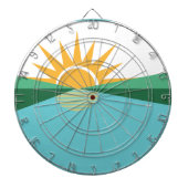 Vlag van Coral Springs, Florida Dartbord (Voorkant)