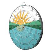 Vlag van Coral Springs, Florida Dartbord (Voorkant Rechts)