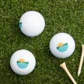 Vlag van Coral Springs, Florida Golfballen (Insitu Gras)