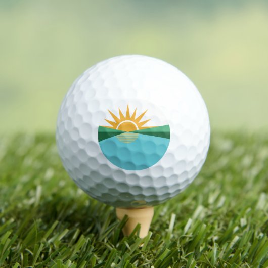 Vlag van Coral Springs, Florida Golfballen (Insitu Shirt)