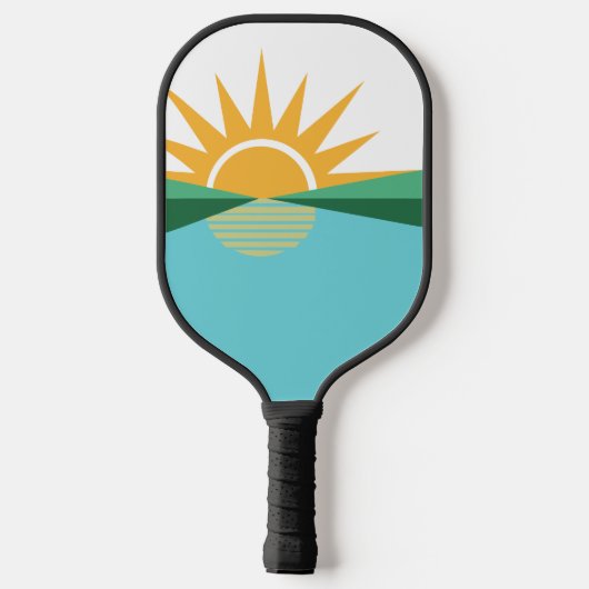 Vlag van Coral Springs, Florida Pickleball Paddle (Achterkant)