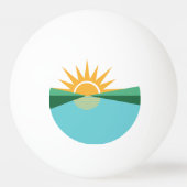 Vlag van Coral Springs, Florida Pingpongbal (Voorkant)