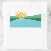 Vlag van Coral Springs, Florida Rechthoekige Sticker (Tas)