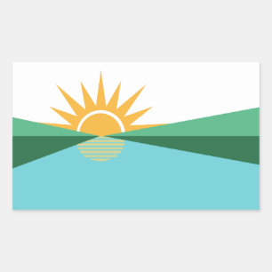 Vlag van Coral Springs, Florida Rechthoekige Sticker