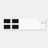 Vlag van Cornwall Bumpersticker (Voorkant)