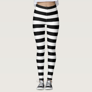 Vlag van Cornwall strepen zwart wit lijn patroon s Leggings