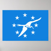 Vlag van Corpus Christi Poster (Voorkant)