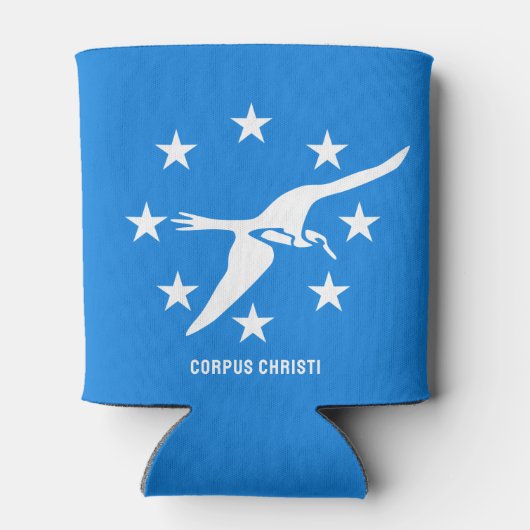 Vlag van Corpus Christi, Texas Blikjeskoeler (Achterkant)
