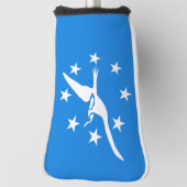 Vlag van Corpus Christi, Texas Golfheadcover (Draai 90)