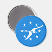 Vlag van Corpus Christi, Texas Magneet (Voorkant / Achterkant)