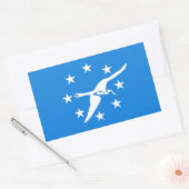 Vlag van Corpus Christi, Texas Rechthoekige Sticker (Envelop)
