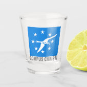 Vlag van Corpus Christi, Texas Shot Glas (Voorkant)