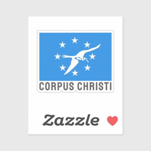 Vlag van Corpus Christi, Texas Sticker (Vel)